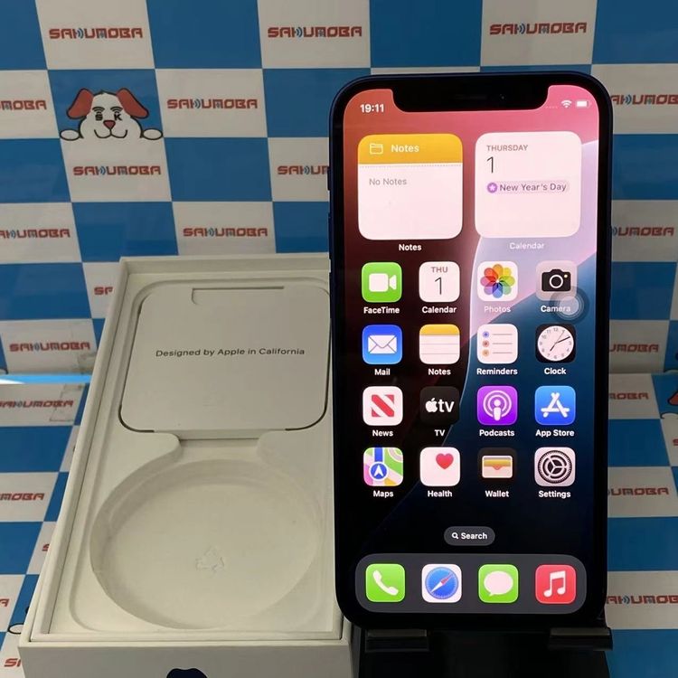 【中古】iPhone12 mini 128GB ブルー MGDP3J/A SoftBank版SIMフリー
