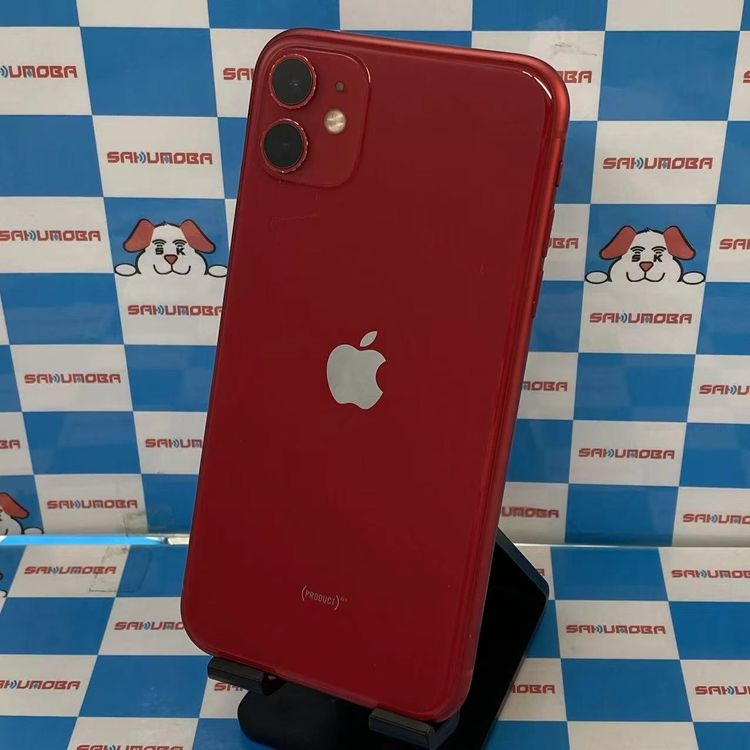 【中古】iPhone11 256GB Product Red MWM92J/A SoftBank版SIMフリ
