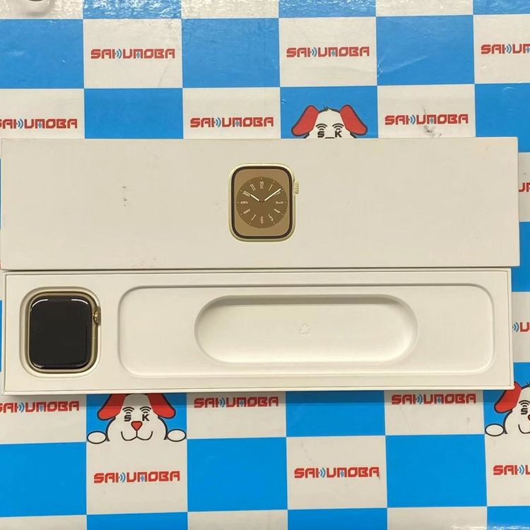 【中古】Apple Watch Series8 45mm GPS+Cellularモデル 32GB ゴールド