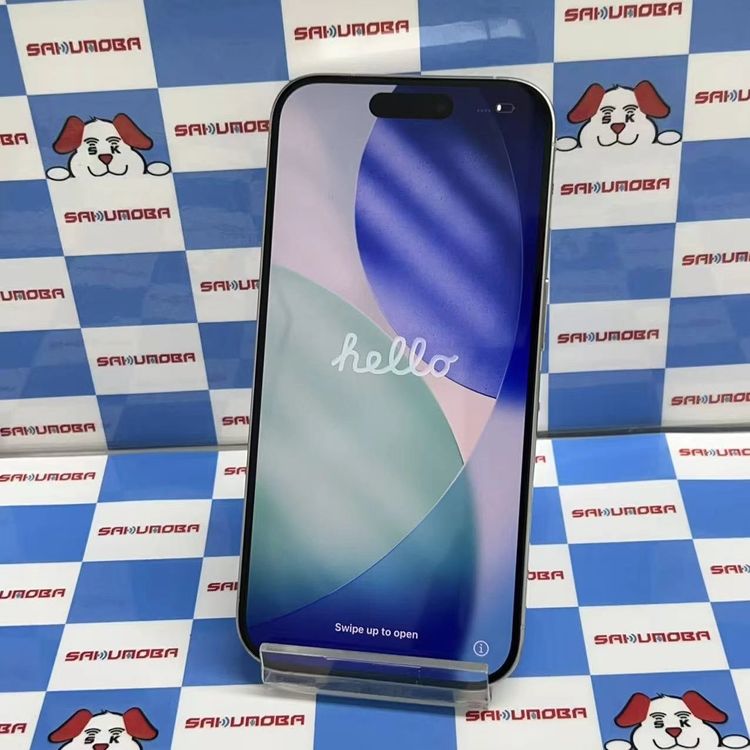 【中古】iPhone15 Pro 128GB ホワイトチタニウム MTU83J/A AU版SIMフリー 美品