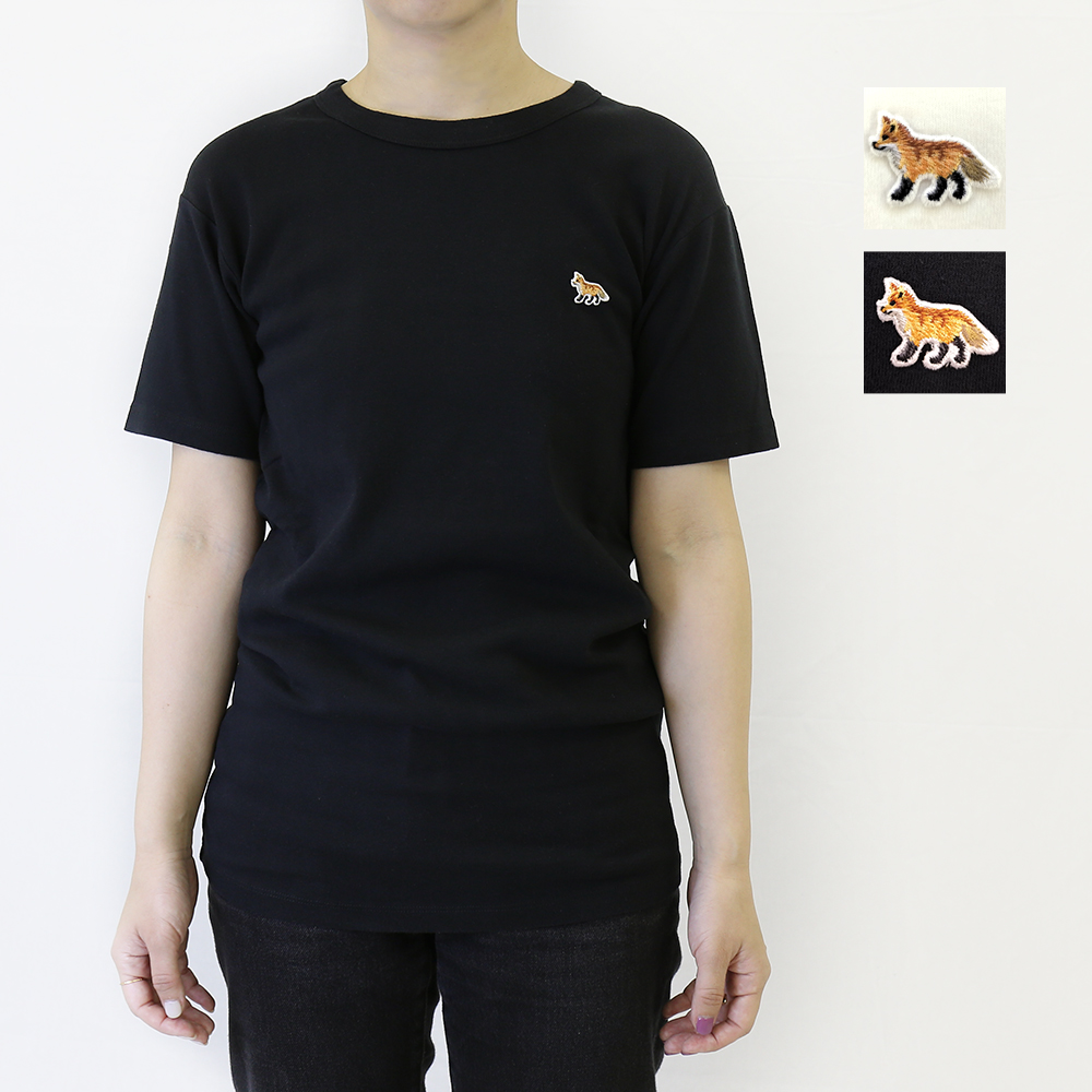 市場 MAISON KITSUNE FOX プロフィール PATCH PROFILE Tシャツ FITTED 