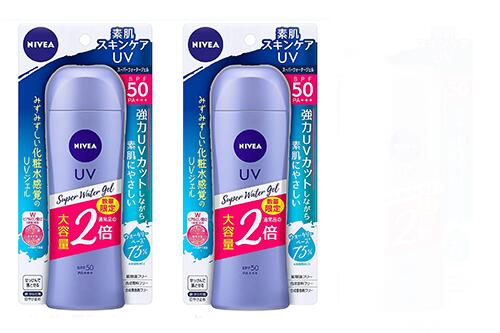 楽天市場 2個セット ニベア Uv 大容量 スーパー ウォーター ジェル 160g 通常品の2倍 日焼け止め Spf50 Pa 化粧水 感覚のuvジェル X2個セット 外装パッケージ紙折れ いい価格