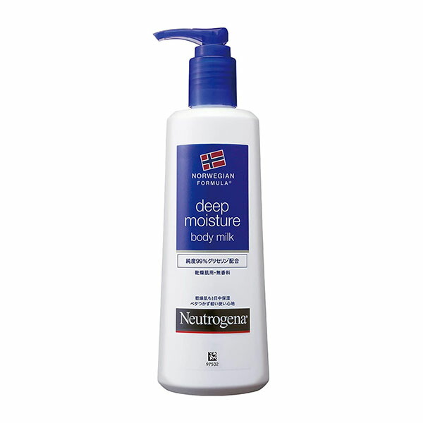 Neutrogena(ニュートロジーナ) ノルウェーフォーミュラ ディープモイスチャー ボディミルク 乾燥肌用 無香料 単品 250ml新旧パッケージあり  破損あり（ボトル傷、汚れ）