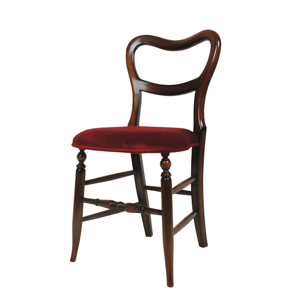 楽天市場】英国アンティークスタイルのバルーンバックチェア ・ 椅子