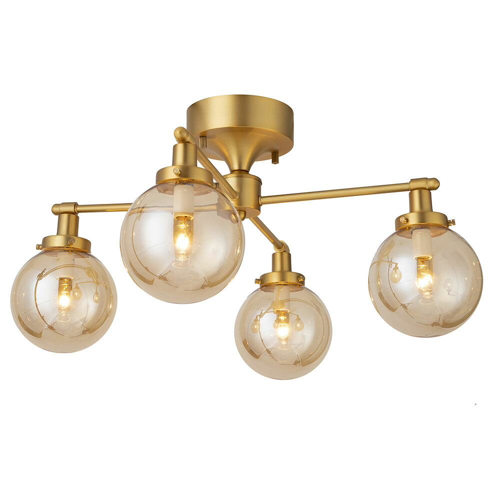 HERMOSA MOON CROSS ムーンクロス シーリングランプ ゴールド 4灯 照明 寝室 リビング ダイニング LED対応｜Interior shop　モビリグランデ