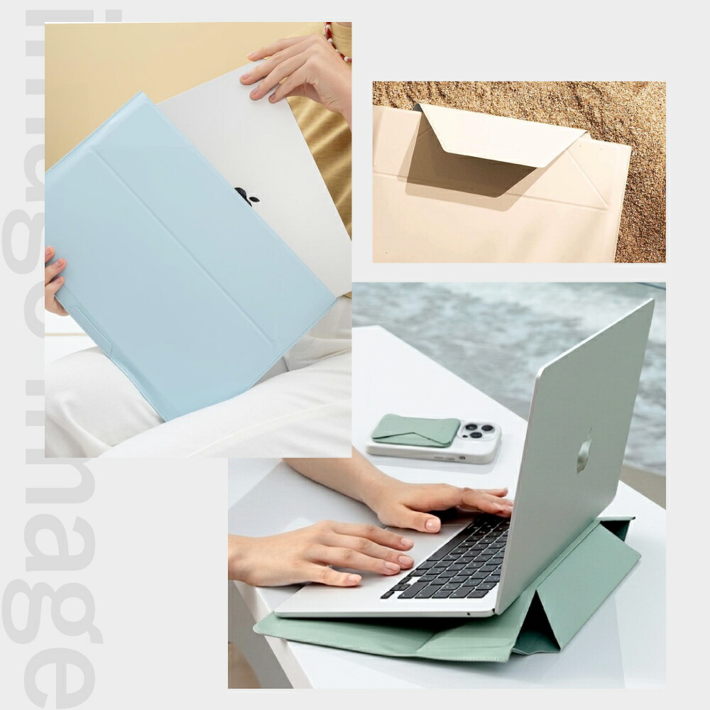 ＼楽天1位【ケース＆スタンド】／ MOFT Macbookケース 12～16インチ 対応多機能 PCケース PCスタンド Macbook air Pro M1 クラッチバッグ 持ち運び かわいい 大人女子 13 14 15 15.6 16 おしゃれ 防水 マックブック 保護ケース 超薄