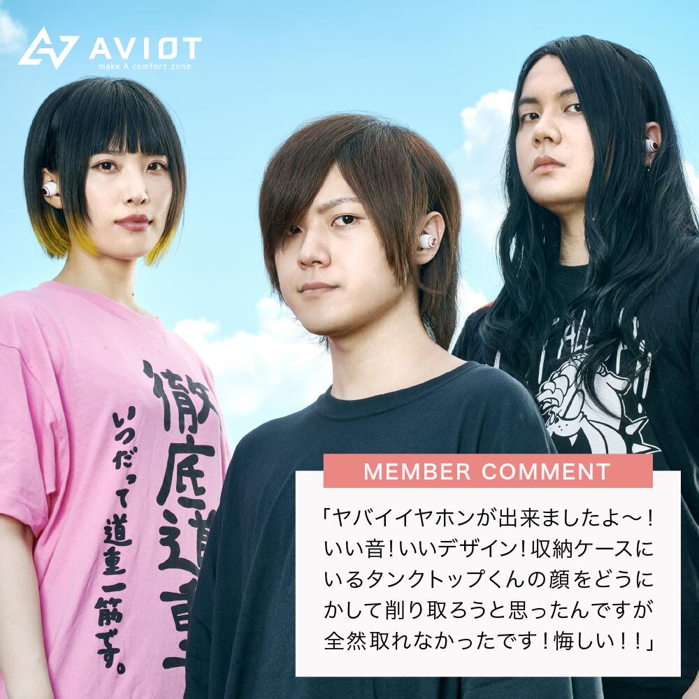 販売終了・入荷予定なし】ヤバイTシャツ屋さん × AVIOT TE-D01g