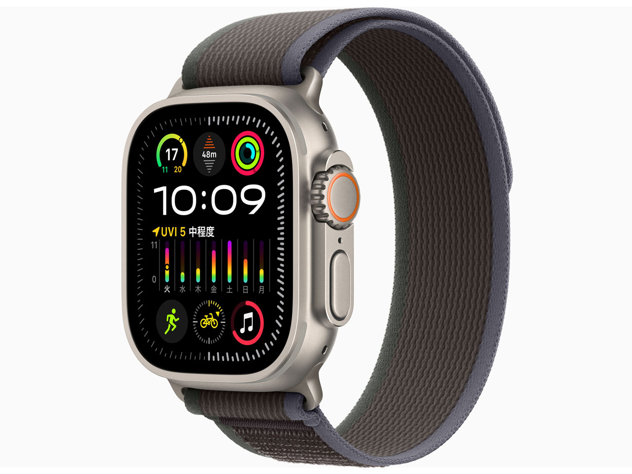 【新品未開封・引きうける打ちかかる済み】Apple Watch Ultra 2 GPS+Cellularひな形 49粍 MRF63J/A [青碧/ブラックトレイルループ M/L]【主日以外即日送りとどける】【貨物輸送無料】