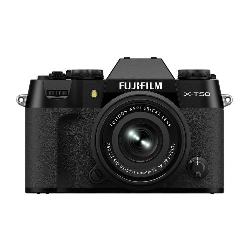 【新品】FUJIFILM X-T50 XC15-45mmレンズキット ブラック【日曜日以外即日発送】【送料無料】|モバイル販売