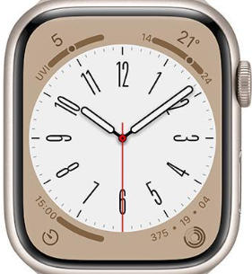 【中古美品・バンドなし】Apple Watch8 41mm スターライトアルミニウムケース【日曜日以外即日発送】【送料無料】