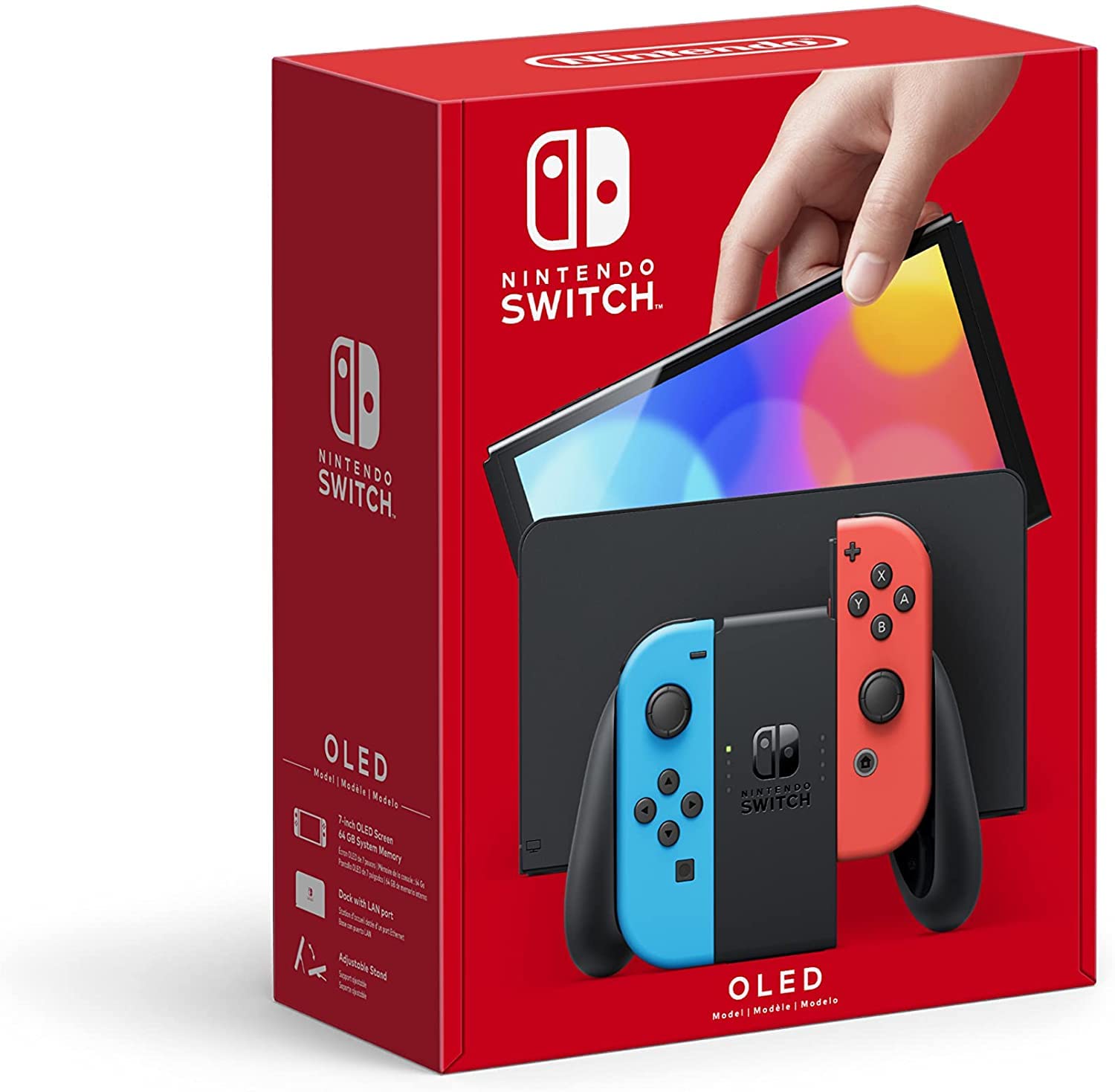 【超美品】 Nintendo Switch (有機ELモデル) ネオンブルー・ネオンレッド【日曜日以外即日発送】【送料無料】｜モバイル販売