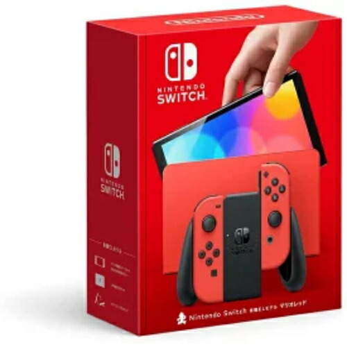 【新品】Nintendo Switch(有機ELモデル) マリオレッド【即日発送、土、祝日発送 】 【送料無料】|モバイル販売