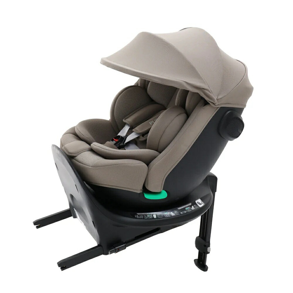 【新品】チャイルド腰掛け ISOFIX R129 回転させる式 新生児 もの言う花 キッズ グレージュ【主日以外即日送りとどける】【貨物輸送無料】
