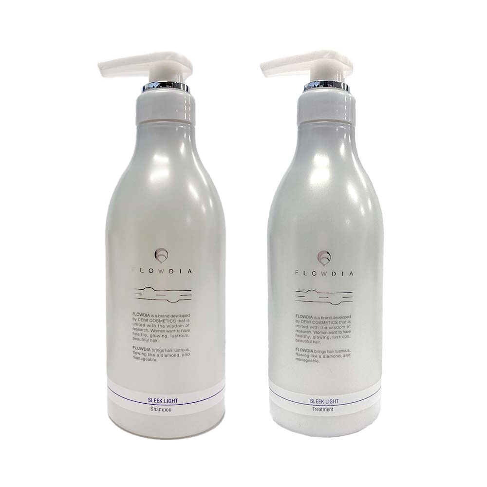 デミ フローディア シャンプー スリークライト 550ml ＋ トリートメント スリークライト 550g 各1個 セット ボトル