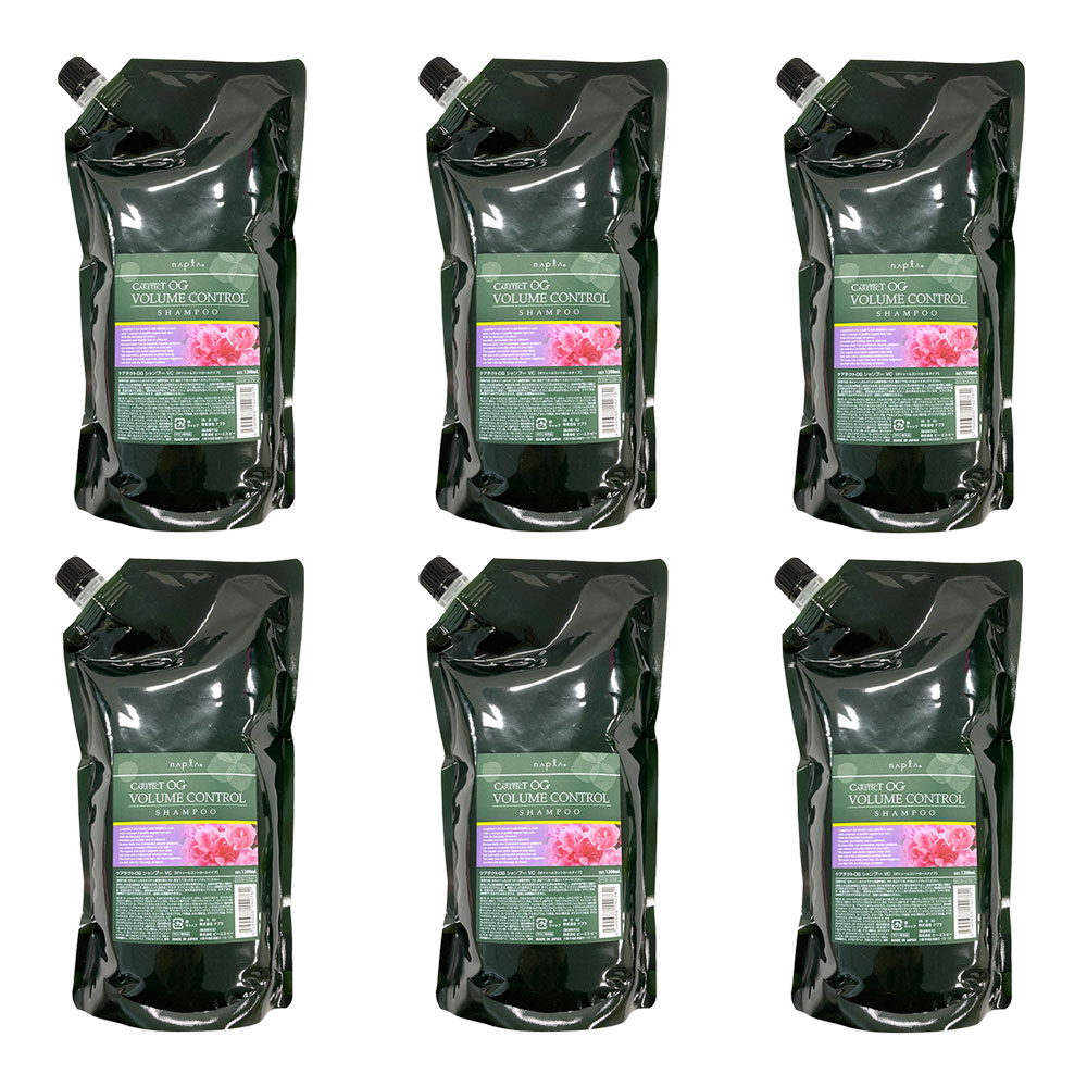 6個セット ナプラ ケアテクトOG シャンプー VC 1200ml 詰替え リフィル ボリュームコントロール タイプ 弱酸性 シャンプー シリコーンフリー napla｜ビューファ