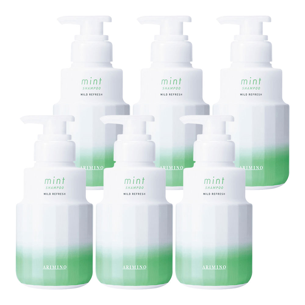 6個セット アリミノ ミント シャンプー マイルドリフレッシュ 250ml ARIMINO mint クール すっきり 夏の定番 ひんやりシャンプー