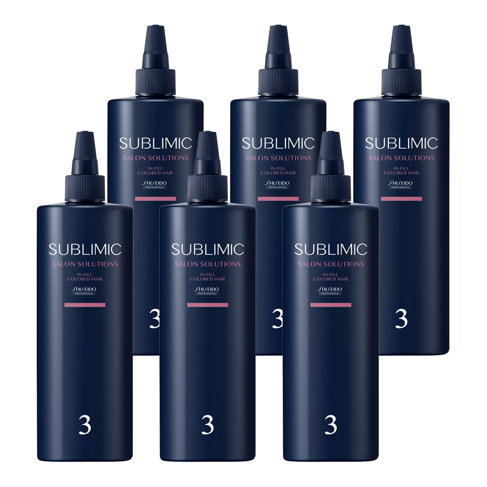 6個セット 資生堂プロフェッショナル サブリミック サロンソリューション イン・フィル(カラー) 480ml 詰替え レフィル ヘアトリートメント