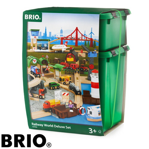 すぐ使えるクーポン配布中 木のおもちゃ キッズコーナー Brio 木製レールセット 特製プラケース入り ワールドデラックスセット キッズスペース キッズルーム ギフト 誕生日 3歳 Fsc認証 おうち時間 子供 Purplehouse Co Uk