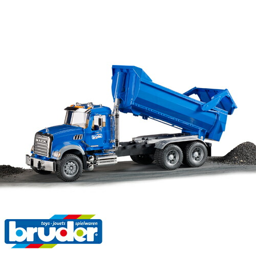 砂場 おもちゃ 車 Bruder ブルーダー 正規輸入品 ドイツ ドイツ Mack マック ハーフパイプトラック 1 おうち時間 16 ミニカー ごっこ遊び おうち時間 子供 入園 入学 木のおもちゃ コモック1 16縮尺の本物そっくりな ミニカー はたらくくるま ドイツ ブルーダー