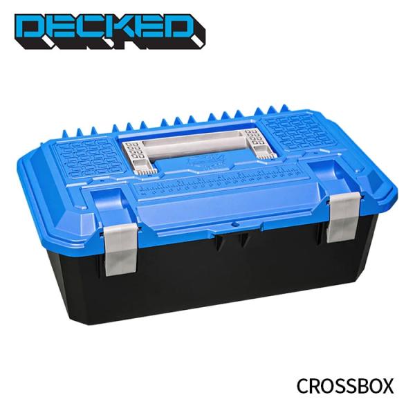 DECKED AD6-CROSSBOX【デックド】CROSSBOX BLUE LID デックド クロスボックス ブルーリッド 工具箱 収納