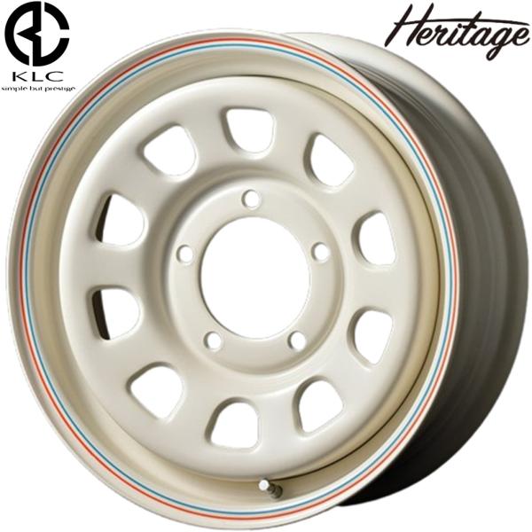 KLC【ケーエルシー】DAYTONA'S VANILLA（デイトナバニラ） 16ｘ5.5 +20 5H/139.7 バニラホワイト（WH）ｘ5本　※スチール製｜MB Car-Parts
