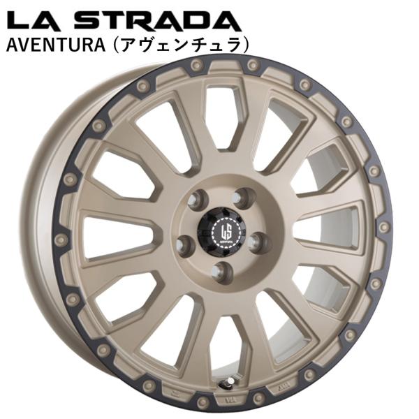 LA-STRADA AVENTURA (ラ ストラーダ アヴェンチュラ) 16 x 7.0 +40 5H/110 SDAR (ソリッドデザート) 65.1Φ ｘ 4本　※ジープ レネゲート