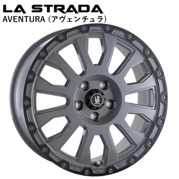 LA-STRADA AVENTURA (ラ ストラーダ アヴェンチュラ) 16 x 7.0 +40 5H/110 SGAR (ソリッドグレー) 65.1Φ ｘ 4本　※ジープ レネゲート｜MB Car-Parts