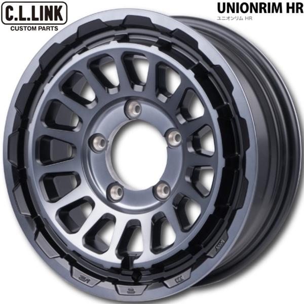 C.L.LINK/シーエルリンク【UNIONRIM HR】ユニオンリムHR 16ｘ5.5 +20 5H/139.7 マットスモーククリア（MB/MSC）ｘ４本｜MB Car-Parts