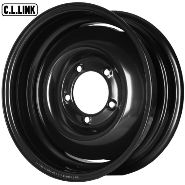 C.L.LINK/シーエルリンク【オールドスタイルスチールホイール】16x6.0 −5 5H/139.7 ブラック(BK)x4本 ※ジムニー シエラ・ノマド専用 スチール製|MB Car-Parts