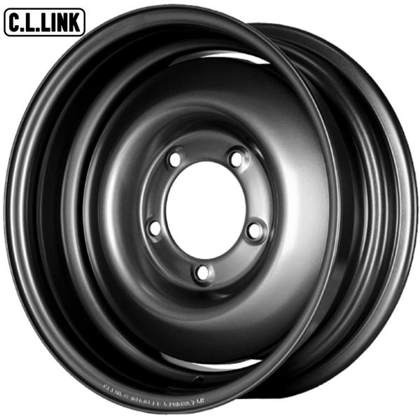 C.L.LINK/シーエルリンク【オールドスタイルスチールホイール】16ｘ6.0 －5 5H/139.7 ガンメタ（GM）ｘ５本 ※ジムニー シエラ・ノマド専用 スチール製