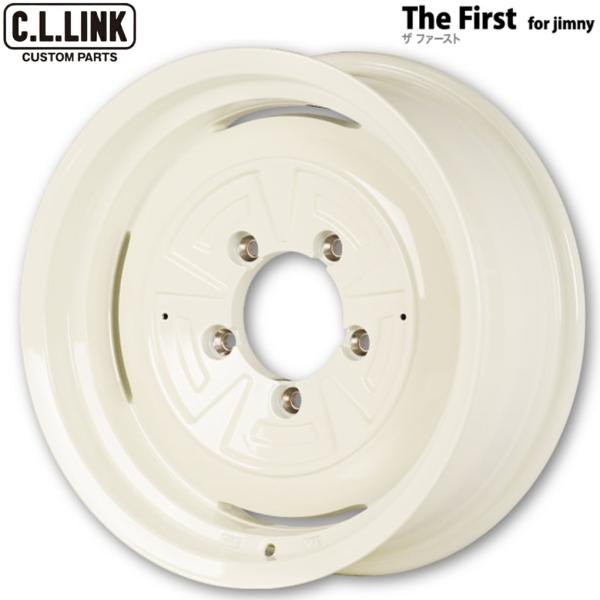 C.L.LINK/シーエルリンク【The First】ザ ファースト 16ｘ6.0 -5 5H/139.7 ヴィンテージホワイト（WH）ｘ4本　※センターカバー＆センターキャップなし