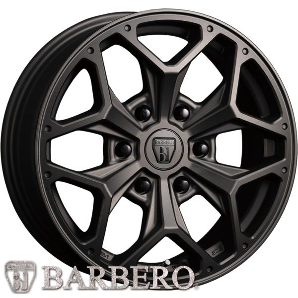BARBERO（バルベロ） S-HEX スタイリング ヘックス 17ｘ6.5 ＋38 6H/139.7 マットガンブラック（MGB）ｘ4本　※ハイエース200