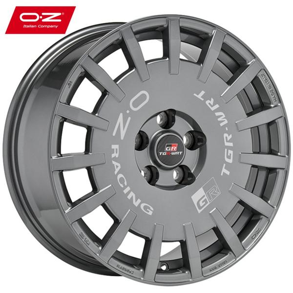 OZ Rally Racing【オーゼット ラリーレーシング】TGR-WRT 19ｘ8.0 +45 5H/114.3 マットダークグラファイト（MDG） ｘ４本 ハブ径Φ60,06 ※トヨタ純正ナット対応