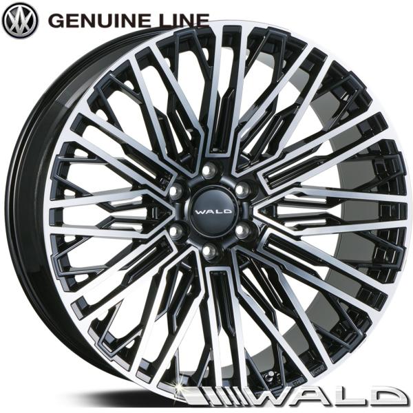 WALD/ヴァルド GENUINE LINE ジェニュインライン（BM001）24 x 10.5 -5 6H/139.7 ブラックポリッシュ（BP）ｘ4本 ※ランドクルーザー300/250 LX600