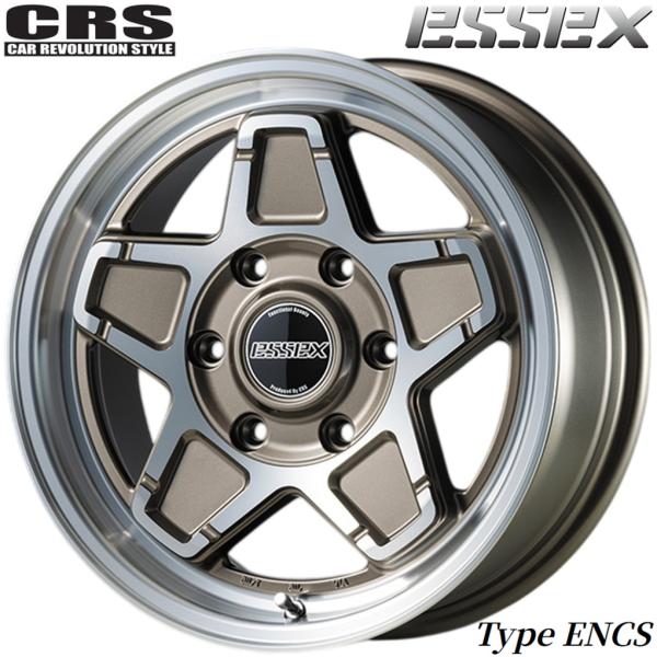 CRS エセックス【ESSEX】ENCS 1ピース 16ｘ6.5 +38 6H/139.7 ブロンズポリッシュ（BZP）ｘ４本　200系ハイエース/HIACE