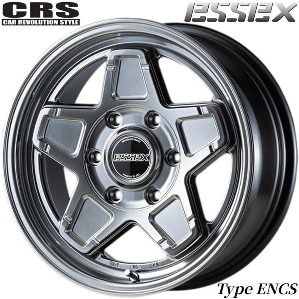CRS エセックス【ESSEX】ENCS 1ピース 16ｘ6.5 +48 6H/139.7 ハイパーグロス（HG）ｘ４本　E26系キャラバン/NV350
