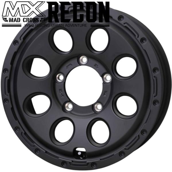 ホットスタッフ MX RECON【マッドクロス リーコン】16ｘ5.5 +20 5H/139.7 MBK（マットブラック） ｘ4本　※ジムニー