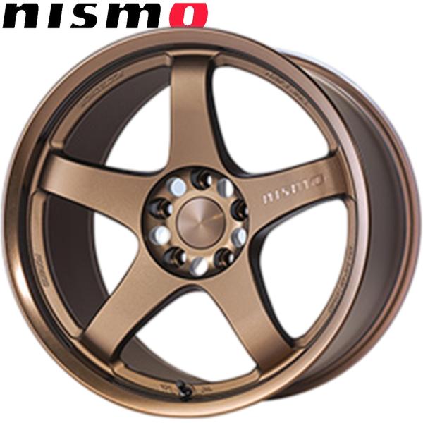 ★期間限定受注品★ nismo(ニスモ)LM GT4 マシニング ロゴ バージョン 18 x 10.5 +15 5H/114.3 ブロンズ (アルマイト) x2本 ※チューナーサイズ|MB Car-Parts