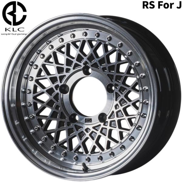KLC【ケーエルシー】RS For J（アールエス フォ&minus; ジェイ） 16ｘ7.0 -5 5H/139.7 ブラックポリッシュ（BKP）ｘ4本　JB74Wシエラ/JC74Wノマド｜MB Car-Parts