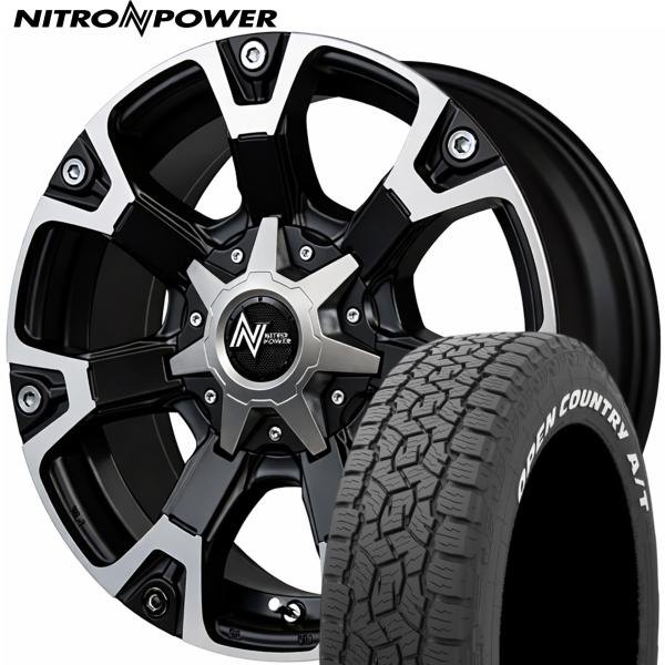 ★数量限定★MID【ナイトロパワー】WARHEAD（ウォーヘッド） 16ｘ6.5 +38 6/139.7 セミグロスブラック/ハーフポリッシュ ｘ4本 ※オープンカントリー 215/65R16｜MB Car-Parts