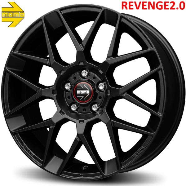 【MOMO REVENGE 2.0】モモ リベンジ 2.0 18ｘ8.0 +35 5H/112 マットブラック ｘ４本｜MB Car-Parts 86,020円
