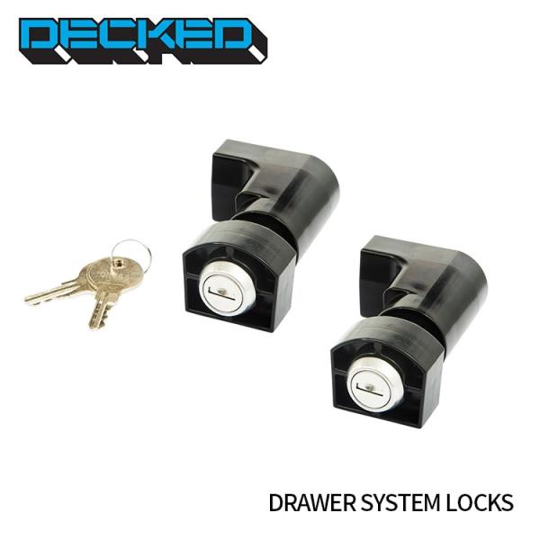 DECKED AD10LOCKSETV3【デックド】DRAWER SYSTEM LOCKS ドロアーシステム ロック 2個 キー付き 盗難防止 安全 保管
