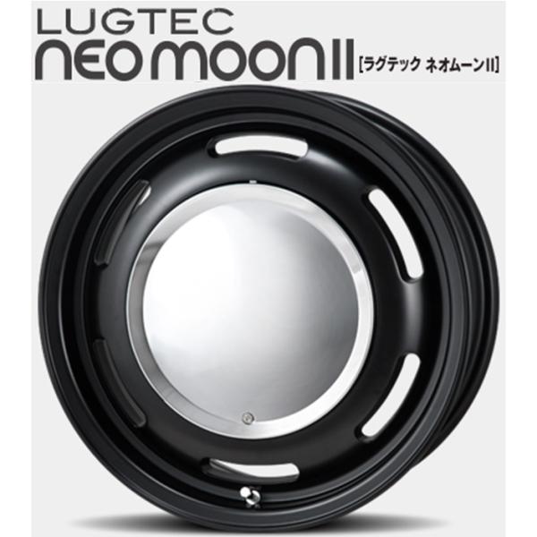 【ラグテック】ネオムーン2 15ｘ6.0 ＋33 6H/139.7 マットブラック（MB)ｘ４本セット