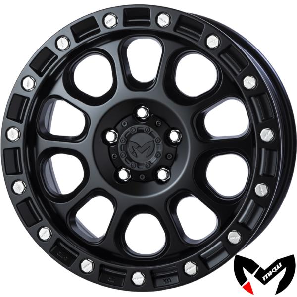 MKW【MKW OFFROAD】M204 JP Spec 17ｘ8.0 ＋43 5H/127（BC）ブラックキャット　ｘ４本セット