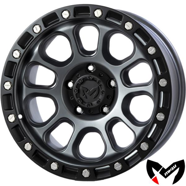 MKW【MKW OFFROAD】M204 US Spec 17ｘ9.0 ±0 5H/127（DG）ドライグレー　ｘ４本セット