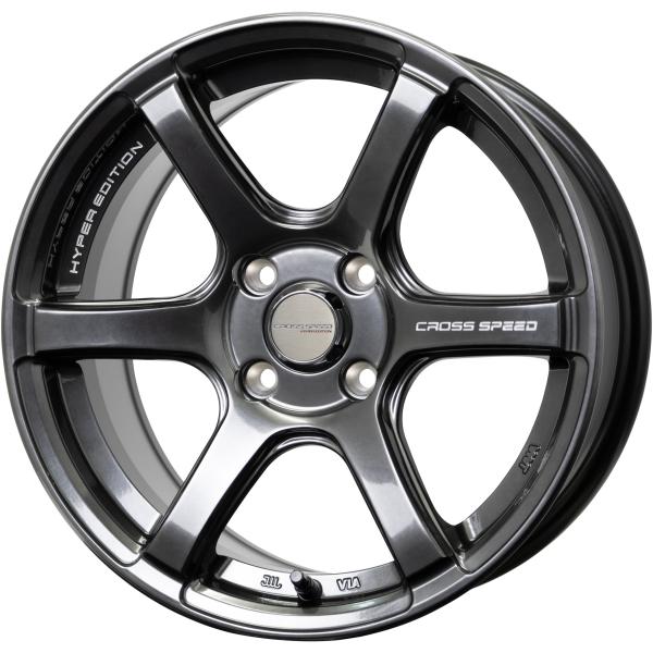 【クロススピード ハイパーエディション】RS6 15ｘ7.0 +28 4H/100 ダイヤモンドブラック（DBK）ｘ4本セット｜MB Car-Parts 44,460円