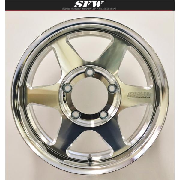 EMC【MOZZER】SFW SJ-XVI(SJ-16)16x5.5J +22/+17/+10 5H/139.7 単品x1本 マシーン(日本製)|MB Car-Parts