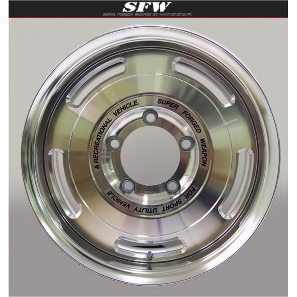 EMC【MOZZER】SFW SJ-XVII(SJ-17)16x5.5J +22/+17/+10 5H/139.7 単品x1本 マシーン(日本製)|MB Car-Parts