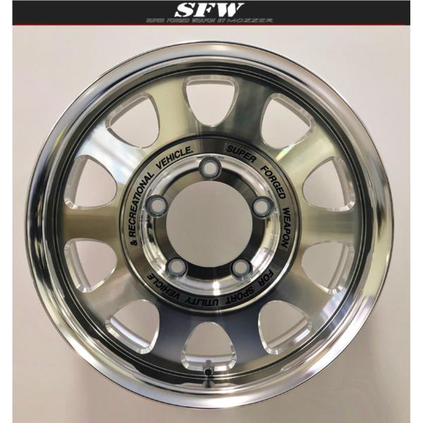 EMC【MOZZER】SFW SJ-II（SJ-2）16ｘ5.5J ＋22/＋17/＋10 5H/139.7 ｘ４本セット マシーン（日本製）