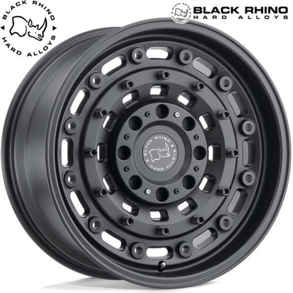 ★数量限定★ Black Rhino【ブラックライノ】ARSENAL（アーセナル）20ｘ8.5 +30 5H/114.3・5H/127 テクノスチャードマットブラックｘ4本｜MB Car-Parts